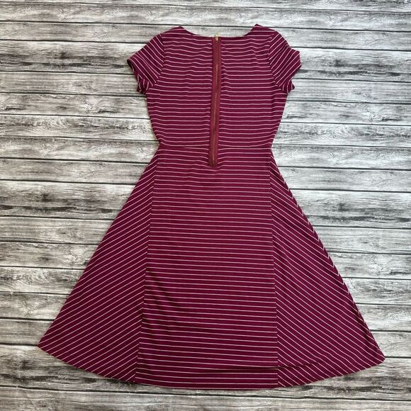 The Limited Women's A Line Fit and Flare Dress XST XS Extra Small TALL Burgundy - Picture 14 of 14